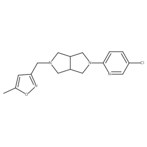 5-Chloro-2-{5-[(5-methyl-1,2-oxazol-3-yl)methyl]-octahydropyrrolo[3,4-c]pyrrol-2-yl}pyridine结构式