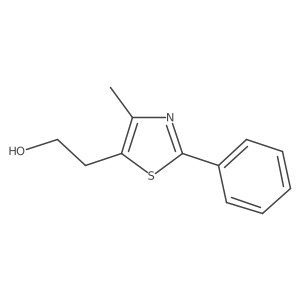 2-(4-Methyl-2-phenyl-1,3-thiazol-5-yl)ethan-1-ol结构式