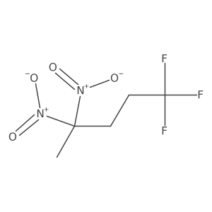 1,1,1-Trifluoro-4,4-dinitropentane结构式