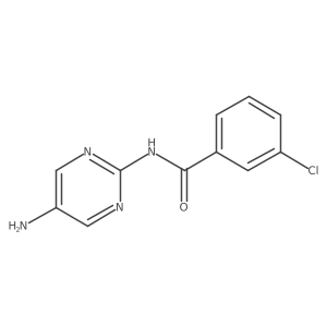 N-(5-aminopyrimidin-2-yl)-3-chlorobenzamide结构式