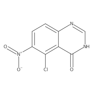 5-Chloro-6-nitroquinazolin-4-one结构式