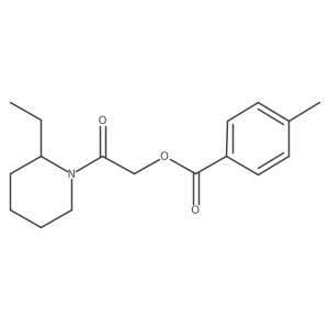 2-(2-Ethylpiperidin-1-yl)-2-oxoethyl 4-methylbenzoate结构式