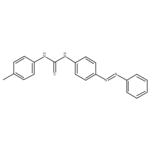 Thiourea, N-(4-methylphenyl)-N'-[4-(2-phenyldiazenyl)phenyl]- Structure