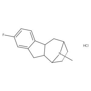 2-Fluoro-11-methyl-4b,5,6,7,8,9,9a,10-octahydro-6,9-epiminobenzo[a]azulene--hydrogen chloride (1/1) Structure