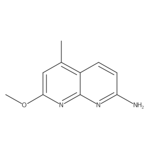 7-Methoxy-5-methyl-1,8-naphthyridin-2-amine结构式