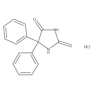 5,5-Diphenylimidazolidine-2,4-dione hydrochloride结构式