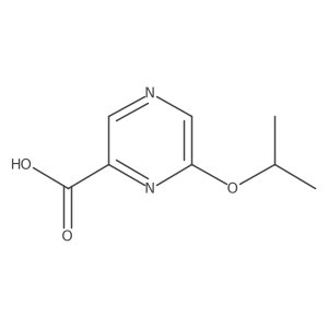 2-Pyrazinecarboxylic acid, 6-(1-methylethoxy)- Structure