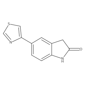 5-(1,3-Thiazol-4-yl)-1,3-dihydro-2H-indol-2-one Structure