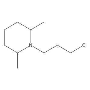 cis-1-(3-Chloropropyl)-2,6-dimethylpiperidine Structure