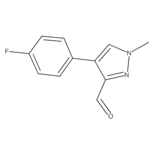 4-(4-Fluorophenyl)-1-methyl-1h-pyrazole-3-carbaldehyde Structure