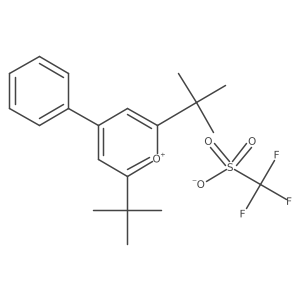 2,6-Di-tert-butyl-4-phenylpyrylium trifluoromethanesulfonate结构式