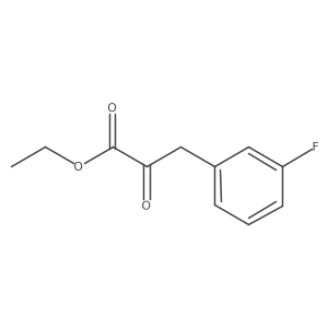 Ethyl 3-(3-fluorophenyl)-2-oxopropanoate结构式