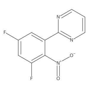 2-(3,5-Difluoro-2-nitro-phenyl)-pyrimidine Structure