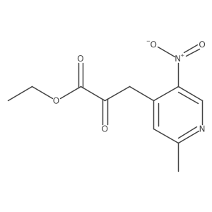 3-(2-Methyl-5-nitropyridin-4-yl)-2-oxopropionic acid ethyl ester结构式