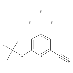 6-(Tert-butoxy)-4-(trifluoromethyl)picolinonitrile Structure