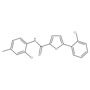 N-(2-Chloro-4-methylphenyl)-5-(2-chlorophenyl)-2-furamide Structure