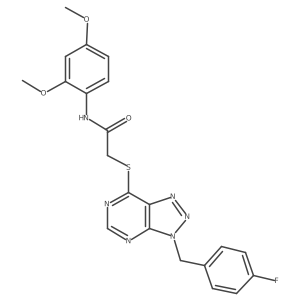 N-(2,4-dimethoxyphenyl)-2-((3-(4-fluorobenzyl)-3H-[1,2,3]triazolo[4,5-d]pyrimidin-7-yl)thio)acetamide Structure