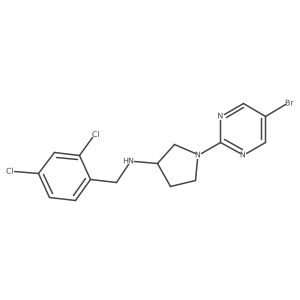 (S)-(2,4-dichlorobenzyl)-[1-(5-bromopyrimidin-2-yl)-pyrrolidin-3-yl]-amine Structure