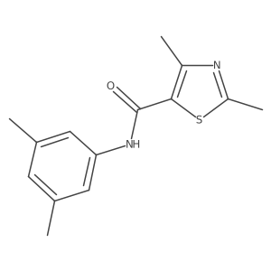 N-(3,5-dimethylphenyl)-2,4-dimethyl-1,3-thiazole-5-carboxamide结构式
