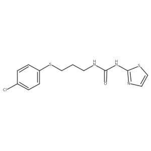 1-(3-((4-Chlorophenyl)thio)propyl)-3-(thiazol-2-yl)urea结构式