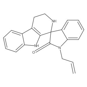 1'-(prop-2-en-1-yl)-2,3,4,9-tetrahydrospiro[beta-carboline-1,3'-indol]-2'(1'H)-one结构式