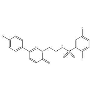2,5-difluoro-N-(2-(3-(4-fluorophenyl)-6-oxopyridazin-1(6H)-yl)ethyl)benzenesulfonamide Structure