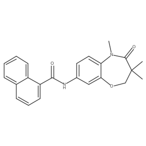 N-(3,3,5-trimethyl-4-oxo-2,3,4,5-tetrahydrobenzo[b][1,4]oxazepin-8-yl)-1-naphthamide Structure