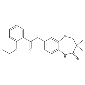 N-(3,3-dimethyl-4-oxo-2,3,4,5-tetrahydrobenzo[b][1,4]oxazepin-8-yl)-2-ethoxybenzamide结构式