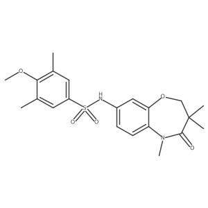 4-methoxy-3,5-dimethyl-N-(3,3,5-trimethyl-4-oxo-2,3,4,5-tetrahydrobenzo[b][1,4]oxazepin-8-yl)benzenesulfonamide Structure