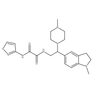 N1-(isoxazol-3-yl)-N2-(2-(1-methylindolin-5-yl)-2-(4-methylpiperazin-1-yl)ethyl)oxalamide Structure