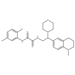 N-(2,5-difluorophenyl)-N'-[2-(1-methyl-1,2,3,4-tetrahydroquinolin-6-yl)-2-(morpholin-4-yl)ethyl]ethanediamide结构式