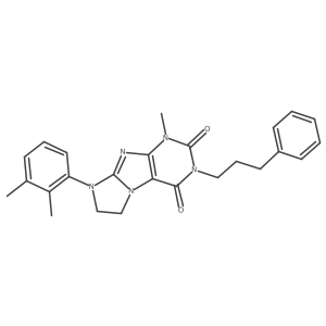 8-(2,3-dimethylphenyl)-1-methyl-3-(3-phenylpropyl)-7,8-dihydro-1H-imidazo[2,1-f]purine-2,4(3H,6H)-dione Structure