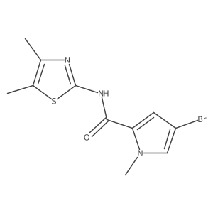 4-Bromo-N-(4,5-dimethylthiazol-2-yl)-1-methyl-1H-pyrrole-2-carboxamide Structure