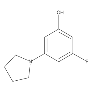 3-Fluoro-5-(pyrrolidin-1-yl)phenol Structure