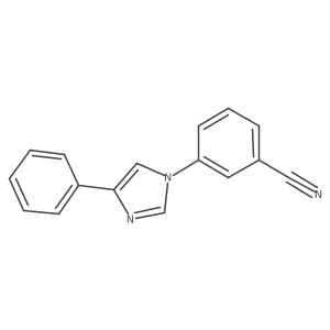 3-(4-Phenyl-imidazol-1-yl)-benzonitrile Structure