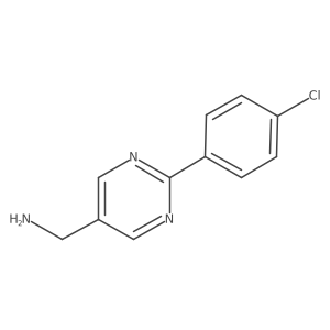 (2-(4-Chlorophenyl)pyrimidin-5-YL)methanamine Structure