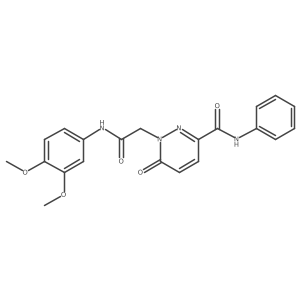 1-(2-((3,4-dimethoxyphenyl)amino)-2-oxoethyl)-6-oxo-N-phenyl-1,6-dihydropyridazine-3-carboxamide Structure