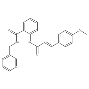 2-{[3-(4-methoxyphenyl)acryloyl]amino}-N-(3-pyridinylmethyl)benzamide结构式