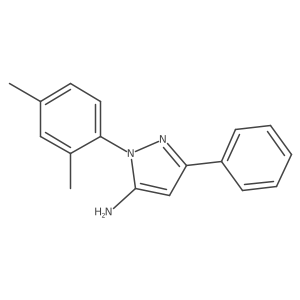1-(2,4-dimethylphenyl)-3-phenyl-1H-pyrazol-5-amine Structure