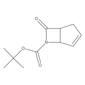 (+/-)-Tert-butyl-7-oxo-6-azabicyclo[3.2.0]hept-3-ene-6-carboxylate Structure