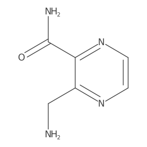 3-(Aminomethyl)pyrazine-2-carboxamide Structure