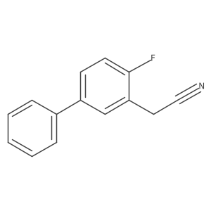 4-Fluorobiphenyl-3-acetonitrile结构式