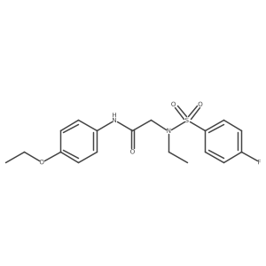 N-(4-Ethoxyphenyl)-2-[ethyl[(4-fluorophenyl)sulfonyl]amino]acetamide Structure