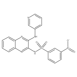 3-Nitro-n-(3-(pyridin-3-ylamino)quinoxalin-2-yl)benzenesulfonamide Structure