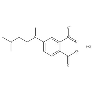 4-[2-(Dimethylamino)ethyl-methylamino]-2-nitrobenzoic acid;hydrochloride结构式