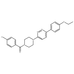 (4-Chlorophenyl)(4-(6-(4-ethoxyphenyl)pyridazin-3-yl)piperazin-1-yl)methanone Structure