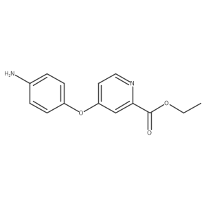 Ethyl 4-(4-aminophenoxy)pyridine-2-carboxylate结构式
