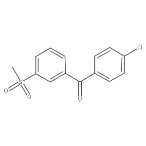 (4-Chlorophenyl)(3-methanesulfonylphenyl)methanone Structure