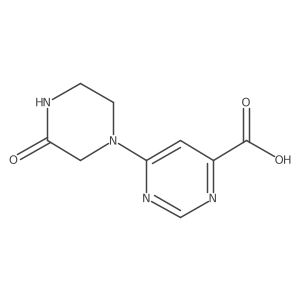 6-(3-Oxopiperazin-1-yl)pyrimidine-4-carboxylic acid Structure