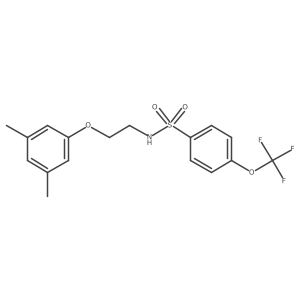 N-(2-(3,5-dimethylphenoxy)ethyl)-4-(trifluoromethoxy)benzenesulfonamide Structure